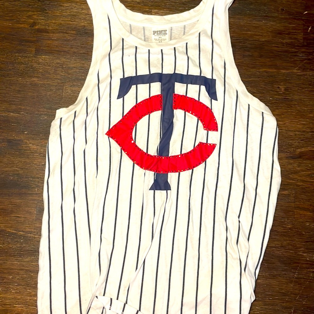 Pink twins tank top
